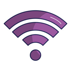 wifi signal isolated icon