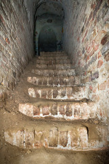 Novi Sad, Serbia December 17, 2017: Catacombs and tunnels on Petrovaradin fortress 