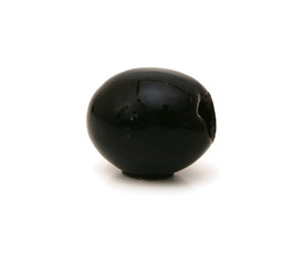 bunch of black olive on a white background