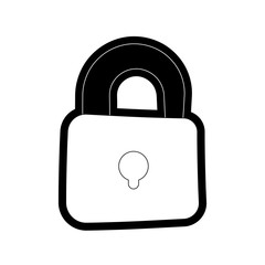Padlock security symbol