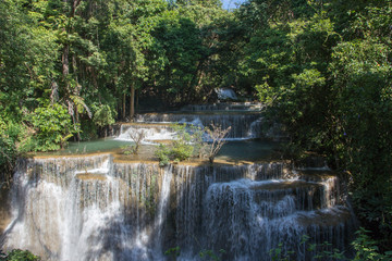 Fototapeta premium huay mae kamin waterfall in thailand