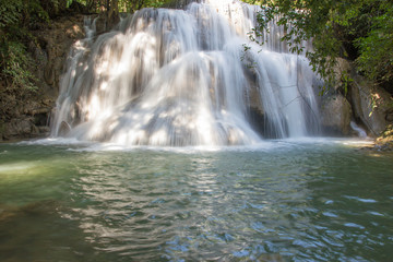 huay mae kamin waterfall in thailand