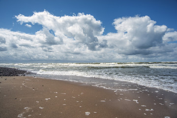 stormy Baltic sea