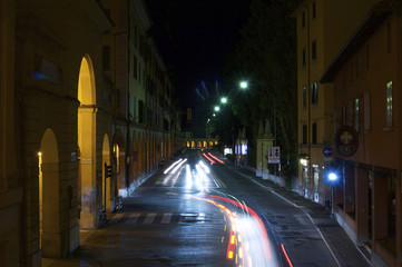 Fototapeta na wymiar Scia di luce