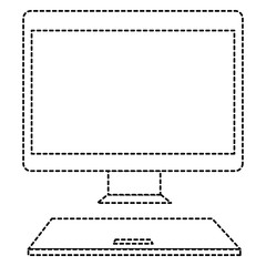 desktop computer isolated icon vector illustration design