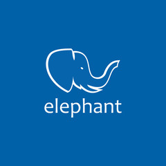 Elephant Logo Vector Template Design
