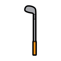 golf club stick equipment sport object icon vector illustration