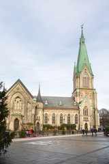 Kristansand, Norway, December 22, 2017: Church in Kristiansand © Lillian