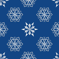 Fototapeta na wymiar Snowflakes pattern. Endless simple illustration, image. Creative, luxury gradient colorful style. Print card, cloth, wrapping, wrap, wrapper, web, cover, gift, invitation, xmas, Merry Christmas.