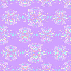 Seamless pattern with colorful abstract shape