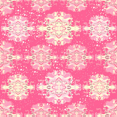 Seamless pattern with colorful abstract shape