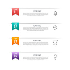 Infographic design vector and marketing icons can be used for workflow layout, diagram, annual report, web design. Business concept with 4 options, steps or processes