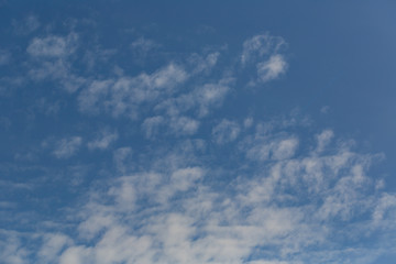 White cloud with blue sky background