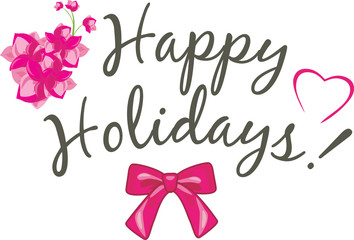 Happy holidays. Festive card design