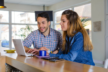 Young Couple in morning coffe