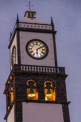 Pfarrkirche von Ponta Delgada auf der Azoreninsel Sᾶo Miguel.