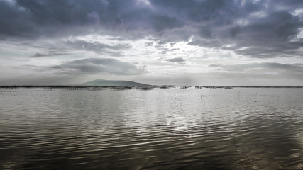 Étang de Thau à Mèze, Hérault en Occitanie, France