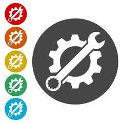 Repair tool sign icon, Service symbol 