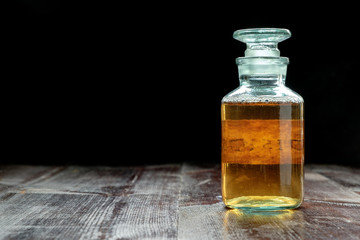 apothecary bottle with potion or tincture
