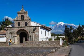 The first colonial church in Ecuador