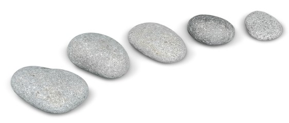Curved Line of Stones