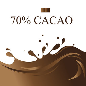 Graphics background with chocolate