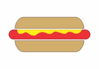 Hot dog illustration