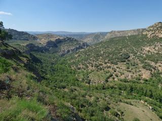 Obraz premium Villarluengo, localidad de Teruel (España) perteneciente a la comarca de Maestrazgo, Aragón