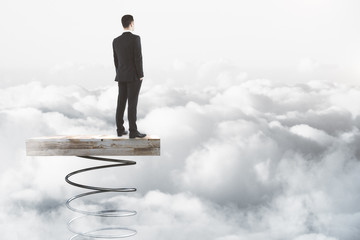 Entrepreneurship and rocketing concept