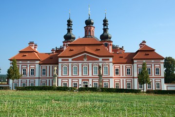 Obraz premium Baroque monastery Marianska Tynice near Kralovice, Western Bohemia, Czech Republic