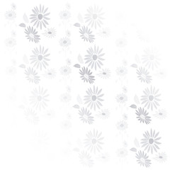 background vintage flowers in gray and white