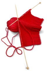 Ball of Wool and Knitting Needles