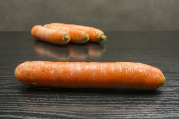 Raw fresh carrot.