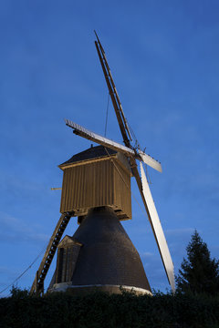 Cavier windmill in Avrille near Angers, Maine-et-Loire, France