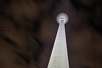 TV Tower in Berlin, Germany at night
