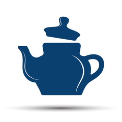 Teapot on a white background