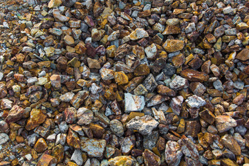 Colored rocks texture