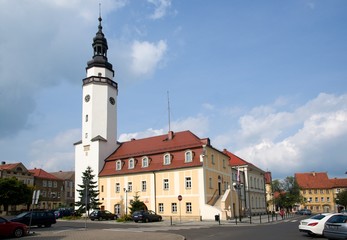 Town hall in the Mirsk , Lower Silesia, Poland