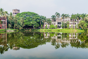 Fototapeta na wymiar View of a pod at the campus of University of Dhaka, Bangladesh