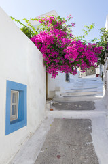 Fototapeta na wymiar Architecture in Leros island, Dodecanese, Greece 