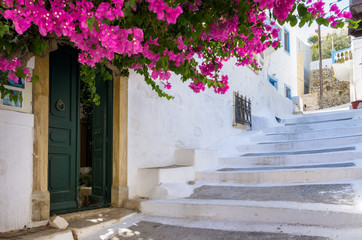 Obraz na płótnie Canvas Architecture in Leros island, Dodecanese, Greece 