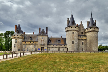 Schloss Sully in Sully-sur-Loire, französische Stadt, Département Loiret, Region Centre, Frankreich