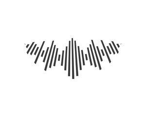 sound wave ilustration logo