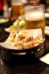 ビールと唐揚げ