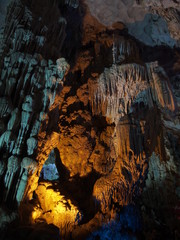 Limestone cave at Ha long bay, Vietnam