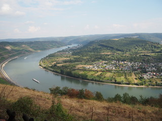 The landscape of Boppard town, Germany