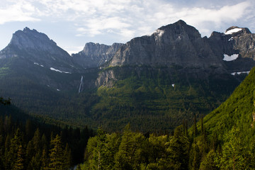Glacier National Park Mountain Scene