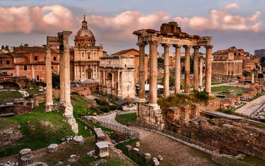 Fototapeta na wymiar Roman Forum (Foro Romano), Rome