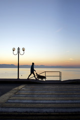 Early morning in Ipsos.Corfu.Greece.