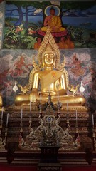 Wat Prathat Cho Hae statue of the Buddhism